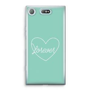 Forever heart pastel: Sony Xperia XZ1 Compact Transparant Hoesje