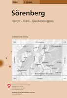 Wandelkaart - Topografische kaart 1189 Sörenberg | Swisstopo