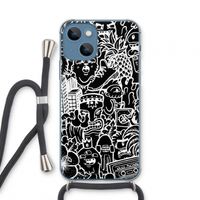 Vexx Black Mixtape: iPhone 13 mini Transparant Hoesje met koord