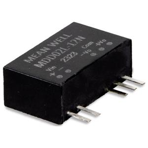 Mean Well MDD02N-05N DC/DC-converter, print -5 V 0.20 A 2 W Aantal uitgangen: 2 x Inhoud 1 stuk(s)