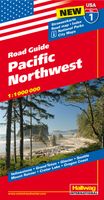 Wegenkaart - landkaart 01 Pacific Northwest USA | Hallwag - thumbnail