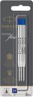 3 Parker QuinkFlow balpenvullingen blauw medium 3 Parker QuinkFlow balpenvullingen blauw medium
