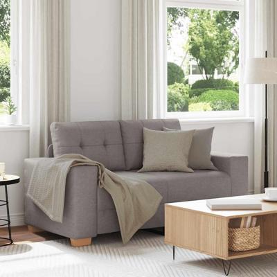 Loveseat Bank Taupe 120 cm Stof