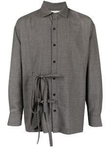 Onefifteen x Anowhereman chemise à fermeture nouée - Gris