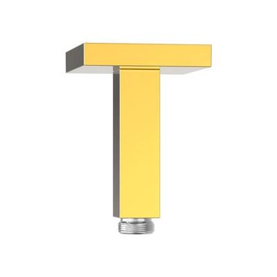 Douchearm Tres Exclusive | 11 cm | Plafond montage | Messing | Vierkant | 24k Goud glans