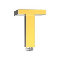 Douchearm Tres Exclusive | 11 cm | Plafond montage | Messing | Vierkant | 24k Goud glans