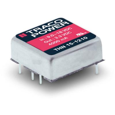 TracoPower THN 15-4815 DC/DC-converter, print 48 V/DC 24 V/DC 625 mA 15 W Aantal uitgangen: 1 x Inhoud 1 stuk(s)