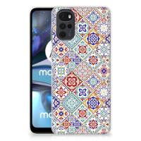 Motorola Moto G22 | TPU | Siliconen hoesje | Tiles Color
