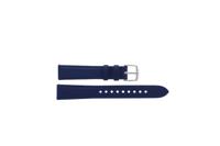 Horlogeband Fossil BQ3109 Leder Blauw 18mm
