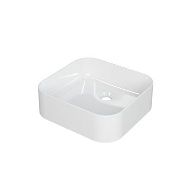 INK Yale waskom - 39x37x12cm - vierkant - porselein wit glans 0203081