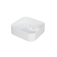 INK Yale waskom - 39x37x12cm - vierkant - porselein wit glans 0203081 INK Yale waskom - 39x37x12cm - vierkant - porselein wit glans 0203081