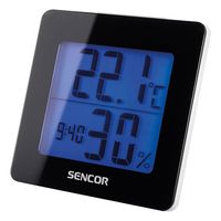 Sencor SWS 1500 B digitale weerstation Zwart LCD Batterij/Accu - thumbnail