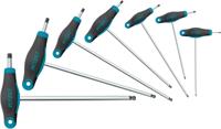 HAZET Schroevendraaierset · met T-greep 829KK/7 · Binnen-zeskant-profiel · 7-delig · 2 · 2,5 · 3 · 4 · 5 · 6 · 8