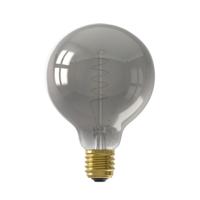 LED Flex Filament Globelamp G95 220-240V 4W E27 136lm 1800K Titanium, dimbaar - Calex