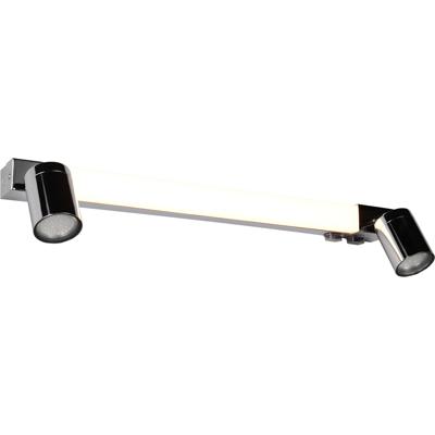 LED Wandlamp - Wandverlichting - Trion Rucola - 6.5W - Aanpasbare Kleur - GU10 Fitting - IP44 - Chroom - Metaal