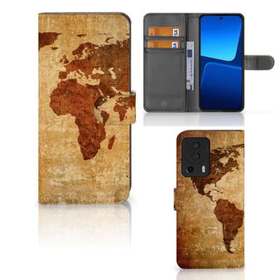 Xiaomi 13 Lite | Flip Cover | Wereldkaart