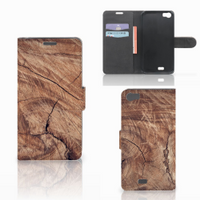 Wiko Lenny Book Style Case Tree Trunk - thumbnail