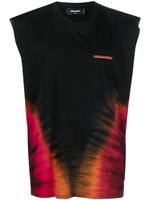 DSQUARED2 débardeur à imprimé tie dye - Noir