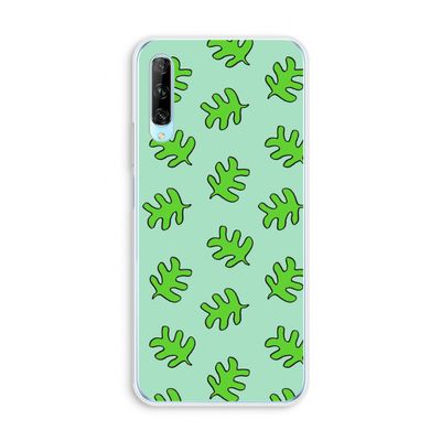 Groene blaadjes: Huawei P Smart Pro Transparant Hoesje