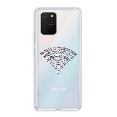 Home Is Where The Wifi Is: Samsung Galaxy S10 Lite Transparant Hoesje