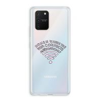 Home Is Where The Wifi Is: Samsung Galaxy S10 Lite Transparant Hoesje