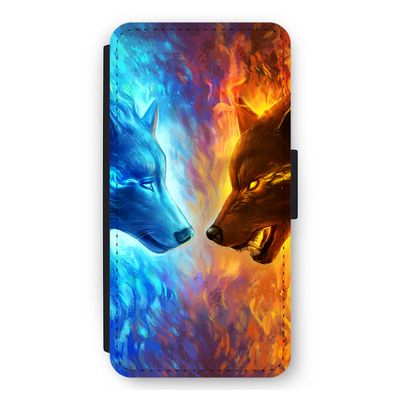 Fire & Ice: iPhone 11 Flip Hoesje