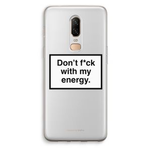 My energy: OnePlus 6 Transparant Hoesje