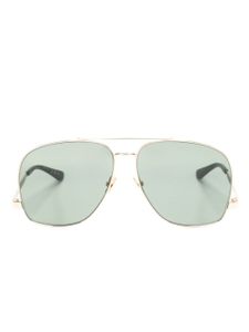 Saint Laurent Eyewear lunettes de soleil Leon à monture oversize - Vert