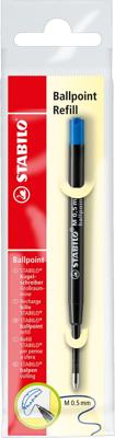 STABILO balpen navulling, medium punt, blauw