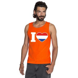 Oranje I love Holland tanktop heren