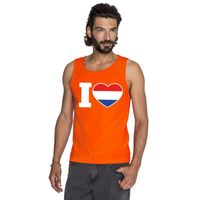 Oranje I love Holland tanktop heren