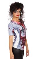 Shirt met print bloody nurse Shirt met print bloody nurse