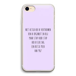 Zelfvertrouwen: iPhone 7 Transparant Hoesje