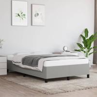 Bedframe zonder matras 120x190 cm stof lichtgrijs