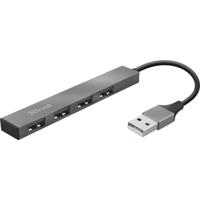 Trust Halyx 4-Port USB Hub Aluminium - thumbnail