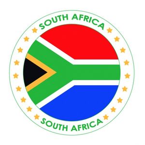 Zuid-Afrika vlag print bierviltjes