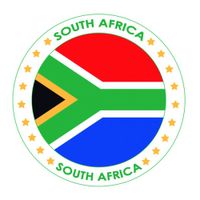 Zuid-Afrika vlag print bierviltjes
