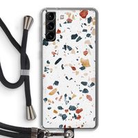 Terrazzo N°4: Samsung Galaxy S21 Plus Transparant Hoesje met koord