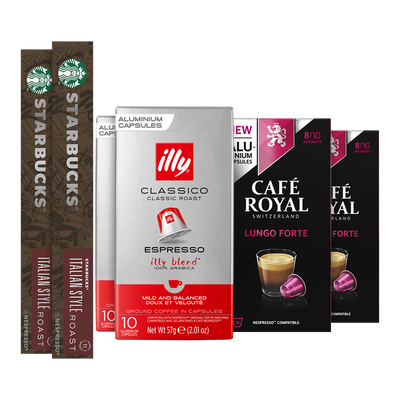 Proefpakket - Italiaanse koffie - 60 Nespresso compatible capsules