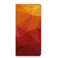 Stand Case voor Samsung Galaxy A35 Polygon Red - thumbnail