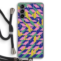 Skew Blush 1: Samsung Galaxy S21 Transparant Hoesje met koord