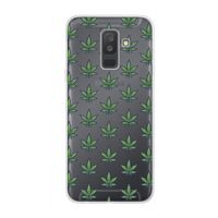 Weed: Samsung Galaxy A6 Plus (2018) Transparant Hoesje