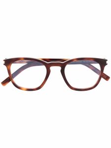 Saint Laurent Eyewear lunettes de vue SL 28 OPT à monture en D - Marron