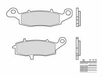 BREMBO Remblokken, voor de moto, Road Gesinterd Metaal 07KA18SA