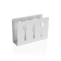 Servethouder Versa Wit Metaal Keramisch Staal Ijzer 4,5 x 10 x 15 cm Bestekken