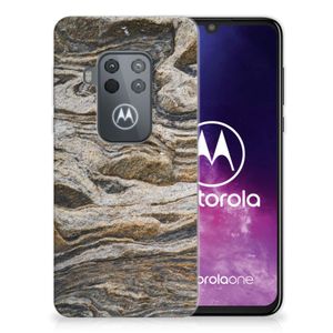 Motorola One Zoom TPU Siliconen Hoesje Steen