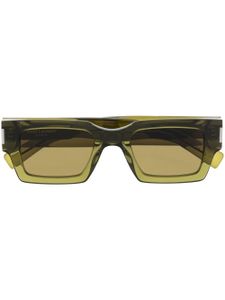 Saint Laurent Eyewear lunettes de soleil à monture d'inspiration wayfarer - Vert