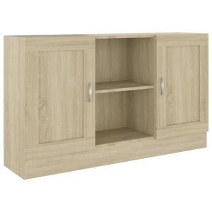 The Living Store Dressoir Opbergkast - 120 x 30.5 x 70 cm - Sonoma Eiken