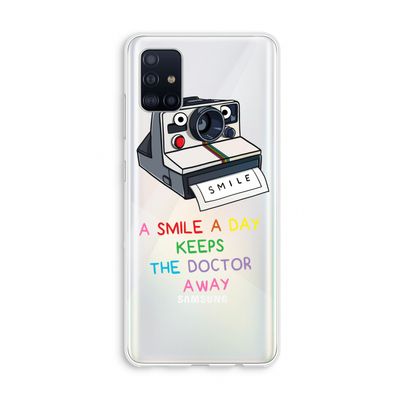 Smile: Galaxy A51 4G Transparant Hoesje