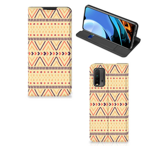 Xiaomi Poco M3 | Redmi 9T Hoesje met Magneet Aztec Yellow